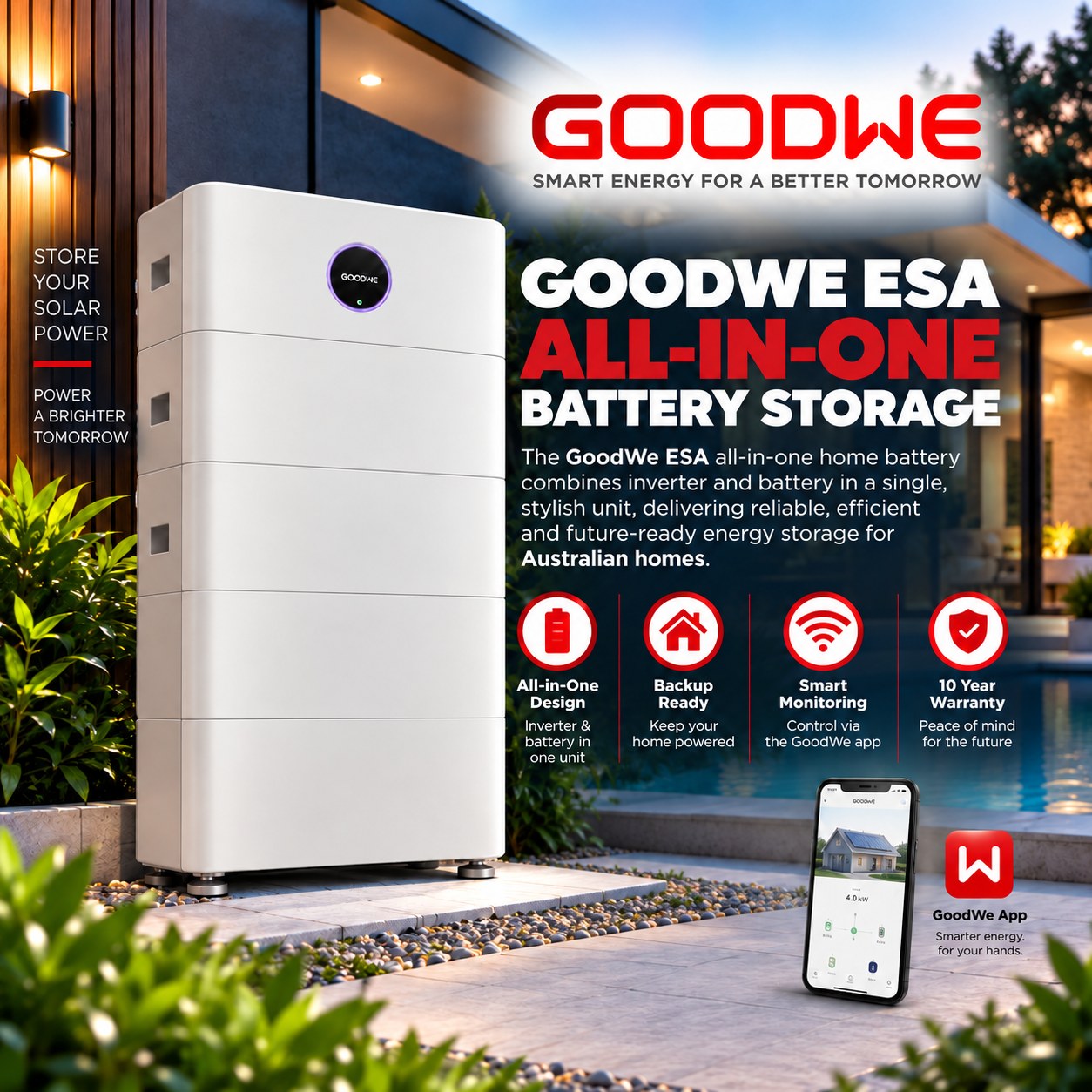 GoodWe ESA all-in-one battery storage system